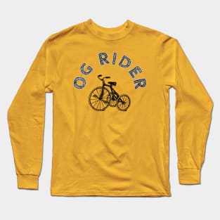 Bike Original Rider Black And White Circle Design Long Sleeve T-Shirt